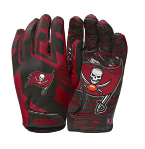 NFL Stretch Fit Youth Receiver Gloves - Tampa Bay Buccaneers